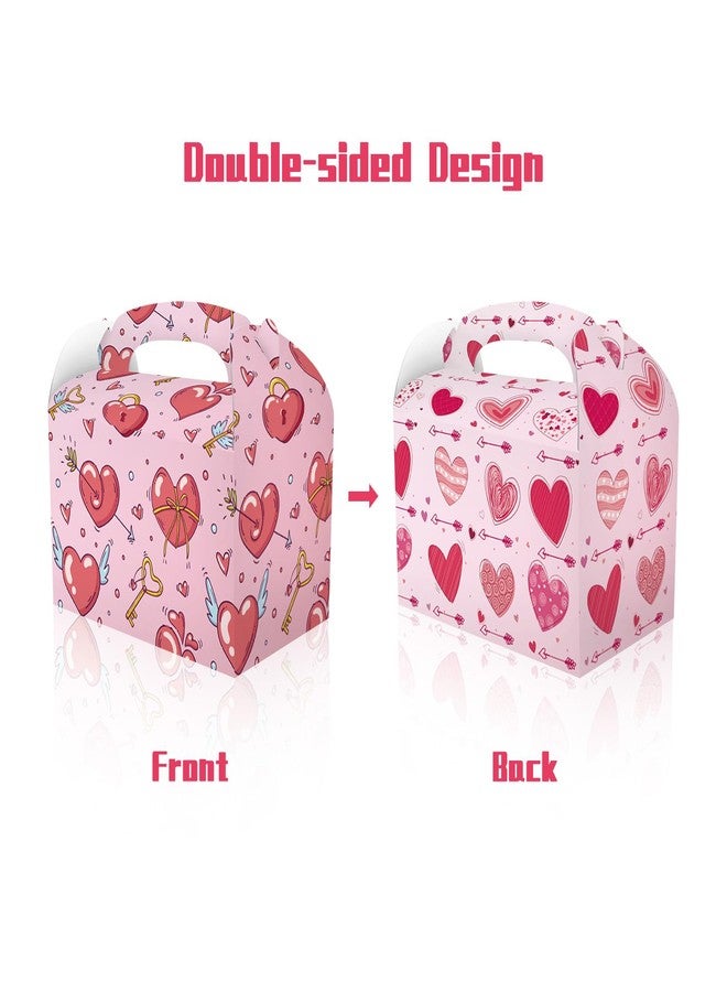 CPTBAG 12 Pack Valentine's Day Party Favors Boxes Valentine's Day Candy Goodie Love Heart Boxes Gift Treat Boxes for Valentines Day Mothers Day,Anniversary Wedding Party Decorations - Image 4